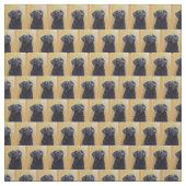 Schwarzes Labrador Stoff (Muster)