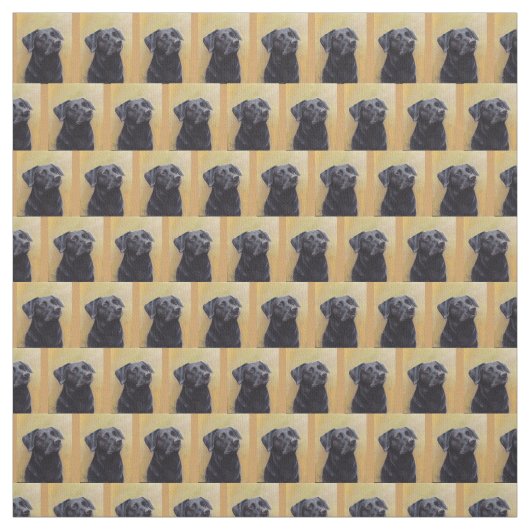 Schwarzes Labrador Stoff (Muster)