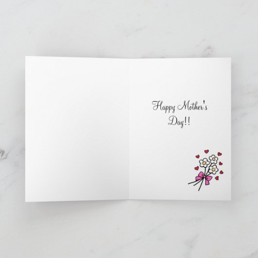 Schwarzes Labrador und Mama-Rock-Cartoon Karte (Innenseite)