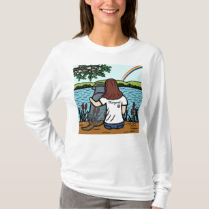 Schwarzes Labrador- und T-Shirt