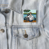 Schwarzes Labrador und Vater Button (Beispiel)