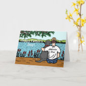 Schwarzes Labrador und Vater Karte (Gelbe Blume)