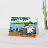 Schwarzes Labrador und Vater Karte (Vorderseite)