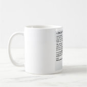 Schwarzes Labrador-Vater-Gedicht Kaffeetasse (Links)