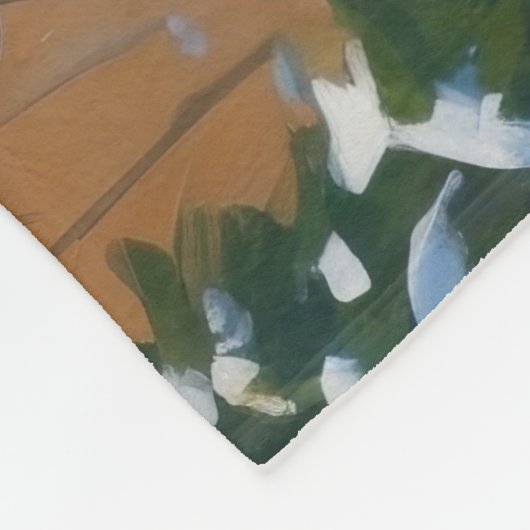 Schwarzes Labrador Weihnachtsfest Schneeszene Fleecedecke (Ecke)