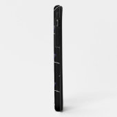 Schwarzes Lacrosse-Muster Case-Mate iPhone Hülle (Hinten/Links)