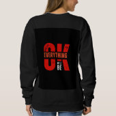 Schwarzes Langarmshirt mit erstaunlichem Design Sweatshirt (Rückseite)