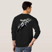SCHWARZES LANGARMTEIL 2025 T-Shirt (Schwarz voll)