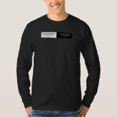 SCHWARZES LANGARMTEIL 2025 T-Shirt (Vorderseite)