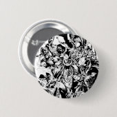 Schwarzes Laternen-Korps - Schwarzweiss Button (Vorne & Hinten)
