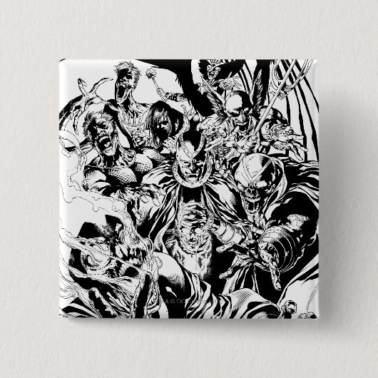 Schwarzes Laternen-Korps - Schwarzweiss Button (Vorderseite)