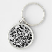 Schwarzes Laternenkorps - Schwarzweiß Schlüsselanhänger (Vorne)