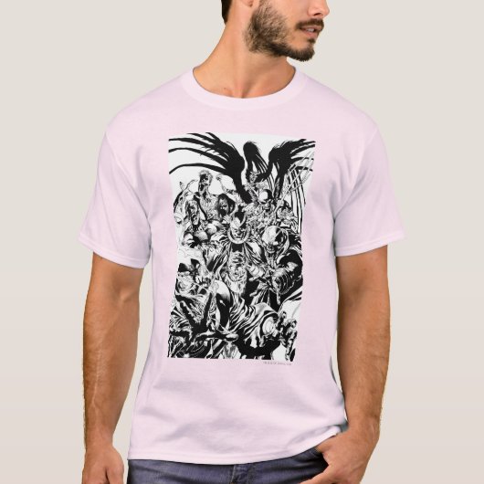 Schwarzes Laternenkorps - Schwarzweiß T-Shirt (Vorderseite)