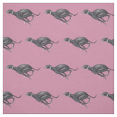 Schwarzes laufendes Windhund-Hundekunst-Gewebe Stoff (Muster)