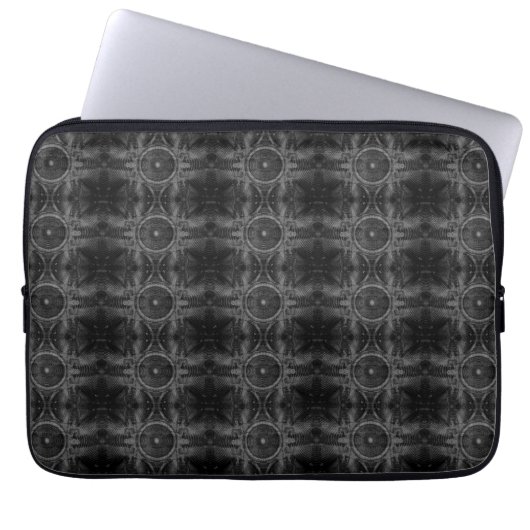 Schwarzes Lautsprecher Laptopschutzhülle (Vorderseite)