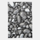 Schwarzes Lavakieselmuster Küchentuch (Vertikal)