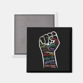Schwarzes Leben der ersten Hand Problem Schwarze G Magnet (Vorderseite/Rückseite)