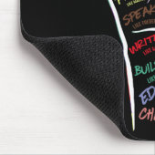 Schwarzes Leben der ersten Hand Problem Schwarze G Mousepad (Ecke)