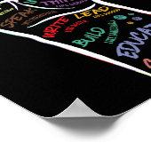 Schwarzes Leben der ersten Hand Problem Schwarze G Poster (Ecke)