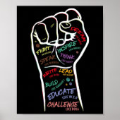 Schwarzes Leben der ersten Hand Problem Schwarze G Poster (Vorne)