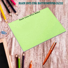 Schwarzes Leben ist immer noch wichtig Notizblock