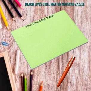 Schwarzes Leben ist immer noch wichtig Notizblock