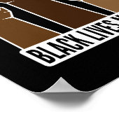 Schwarzes Leben ist wichtig Art Print Poster (Ecke)