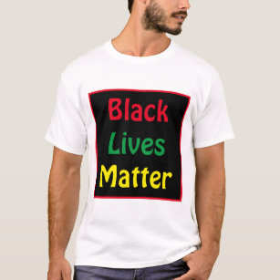 Schwarzes Leben ist wichtig fett Text T-Shirt