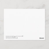 Schwarzes Leben Materie Malen 01 Erinnerung aufheb Postkarte (Rückseite)