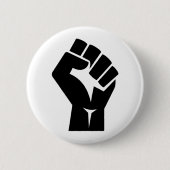 Schwarzes Leben Materie Symbol Button (Vorderseite)