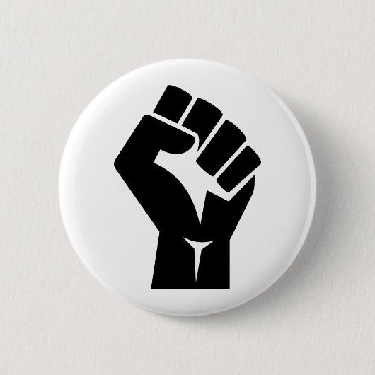 Schwarzes Leben Materie Symbol Button (Vorderseite)