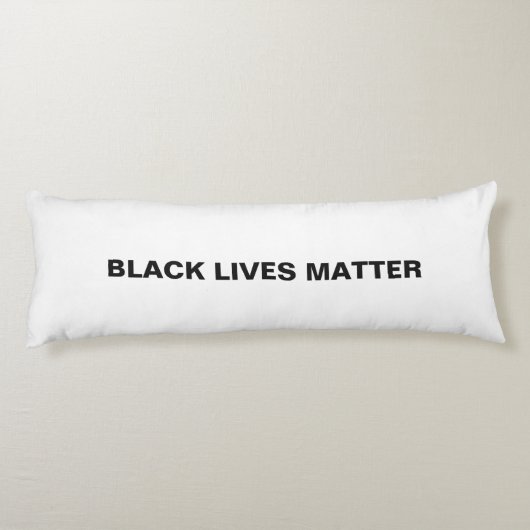 Schwarzes Leben Materie weißer und schwarzer Text  Seitenschläferkissen (Rückseite)