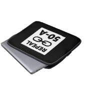 Schwarzes Leben Matter Aufhebung 50 A Laptopschutzhülle (Vorne Knopf)
