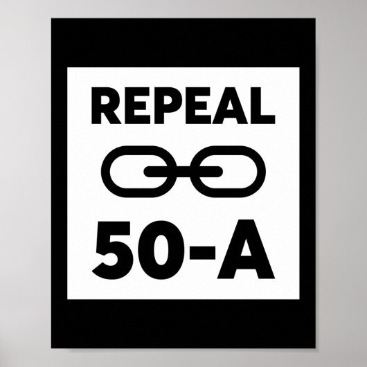 Schwarzes Leben Matter Aufhebung 50 A Poster (Vorne)