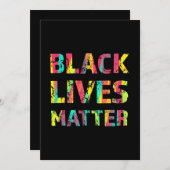 Schwarzes Leben Matter Painting 01 Editable Color  (Vorne/Hinten)