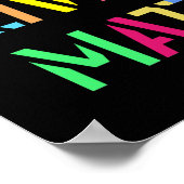 Schwarzes Leben Matter Stift 01 bearbeitbare Farbe Poster (Ecke)