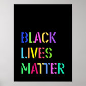 Schwarzes Leben Matter Stift 01 bearbeitbare Farbe Poster (Vorne)