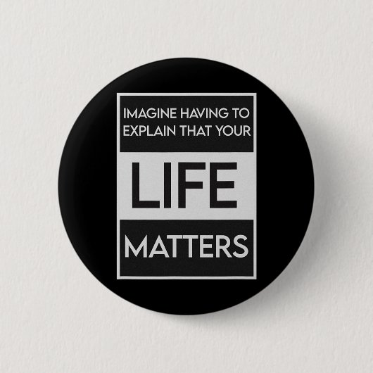 Schwarzes Leben Problem Blm Resist - Engagement Button (Vorderseite)