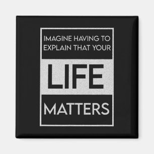 Schwarzes Leben Problem Blm Resist - Engagement Magnet