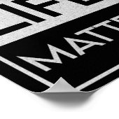 Schwarzes Leben Problem Blm Resist - Engagement Poster (Ecke)