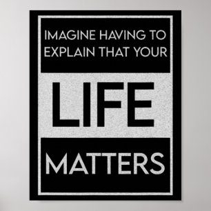 Schwarzes Leben Problem Blm Resist - Engagement Poster