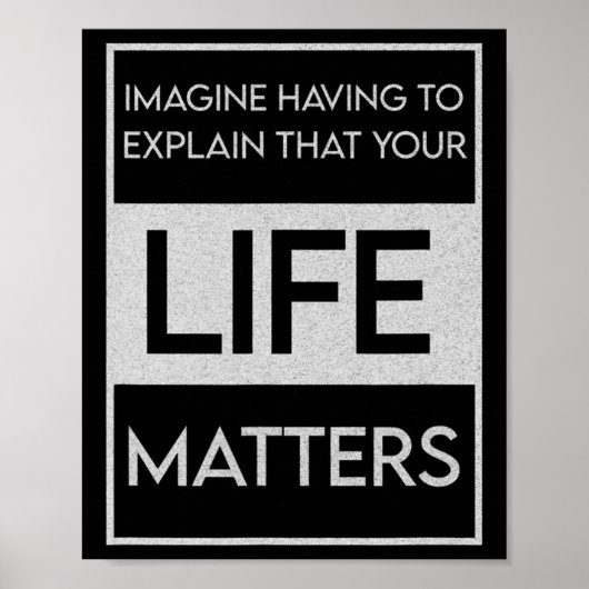 Schwarzes Leben Problem Blm Resist - Engagement Poster (Vorne)