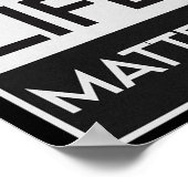 Schwarzes Leben Problem Blm Resist - Engagement Poster (Ecke)