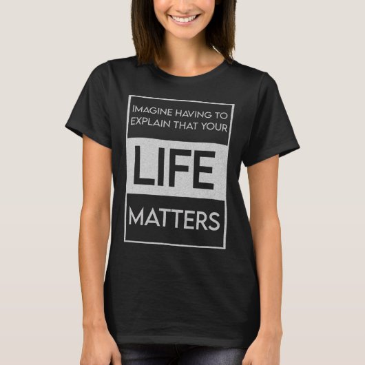 Schwarzes Leben Problem Blm Resist - Engagement T-Shirt (Vorderseite)