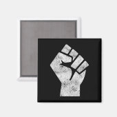 Schwarzes Leben Problem Frische soziale Gerechtigk Magnet (Vorderseite/Rückseite)
