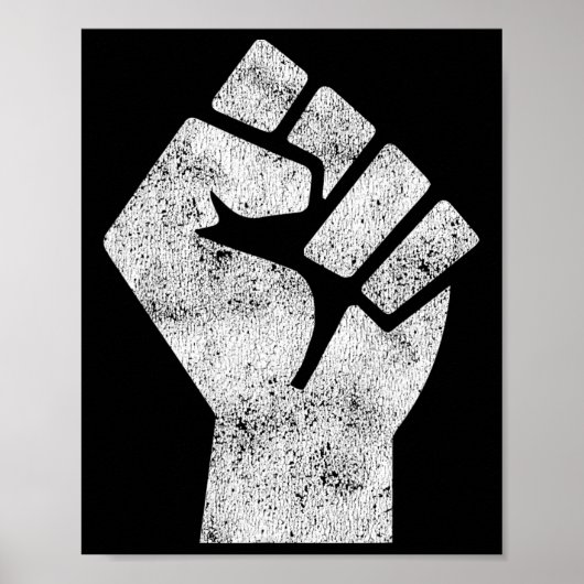 Schwarzes Leben Problem Frische soziale Gerechtigk Poster (Vorne)