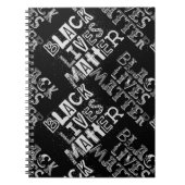 Schwarzes Leben zählt blass gemischte Schriftzeich Notizblock (Vorderseite)