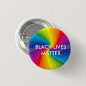Schwarzes lebt Matter/LGBTQ Button (Vorne & Hinten)