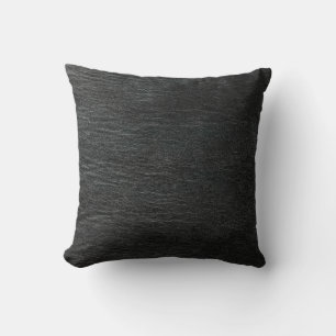 Schwarzes Leder American MoJo Kissen