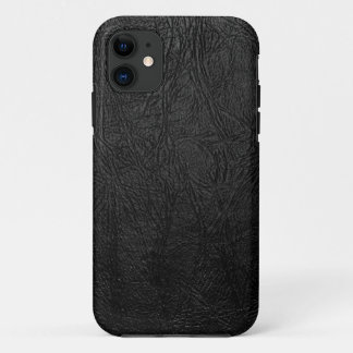 Schwarzes Leder Digital Case-Mate iPhone Hülle